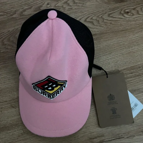 NWT Authentic Burberry Baseball Cap NWT BURBERRY Jersey Baseball Cap S MONOGRAM TB Embroidered  main image 4
